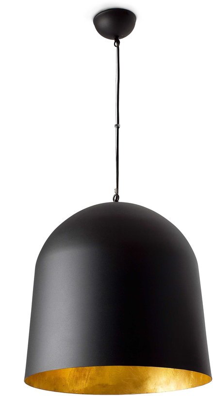 Suspension en aluminium noir et doré Magma - Faro Barcelona - The Cool Republic