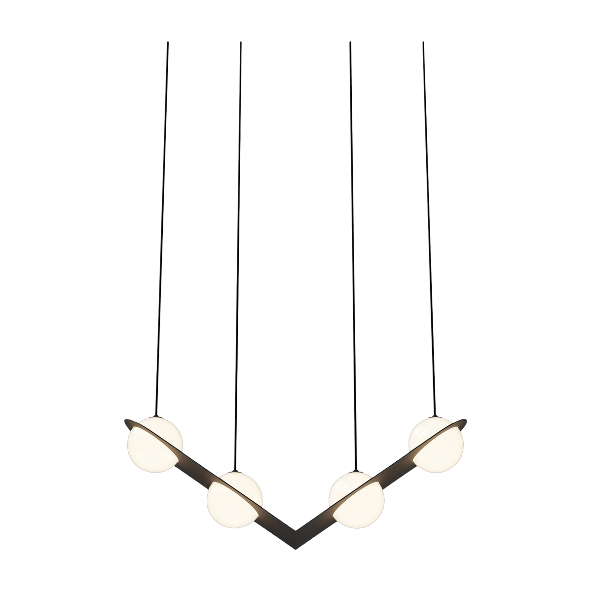 Suspension en aluminium noir Laurent n°2 - Lambert & Fils - The Cool Republic