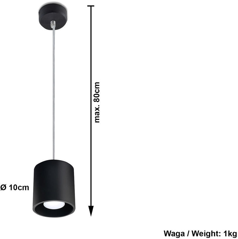 Suspension en aluminium noir Orbis - Sollux - The Cool Republic