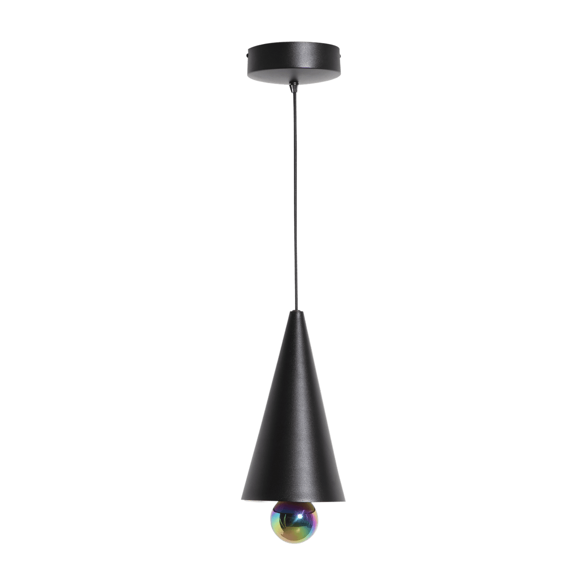 Suspension en aluminium noire 16 cm Cherry - Petite Friture - The Cool Republic