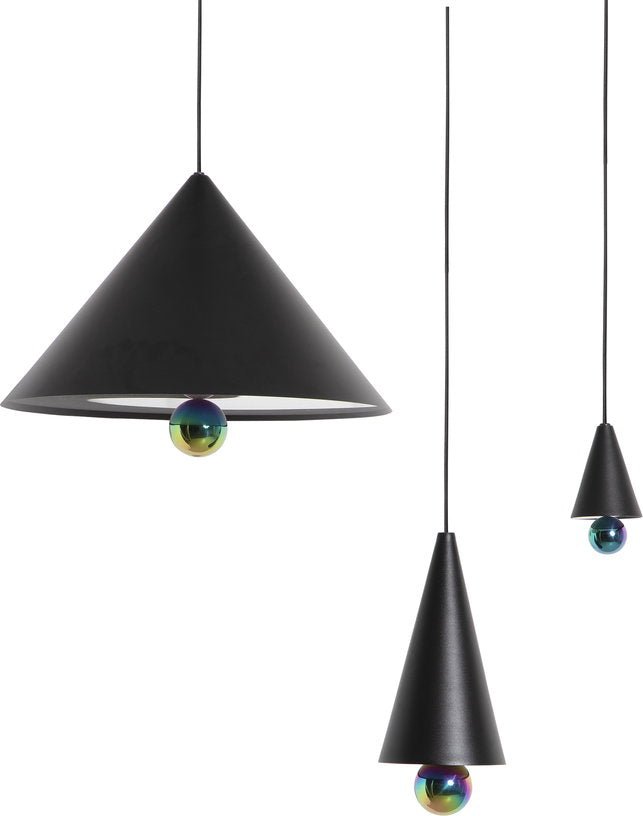 Suspension en aluminium noire 50 cm Cherry - Petite Friture - The Cool Republic