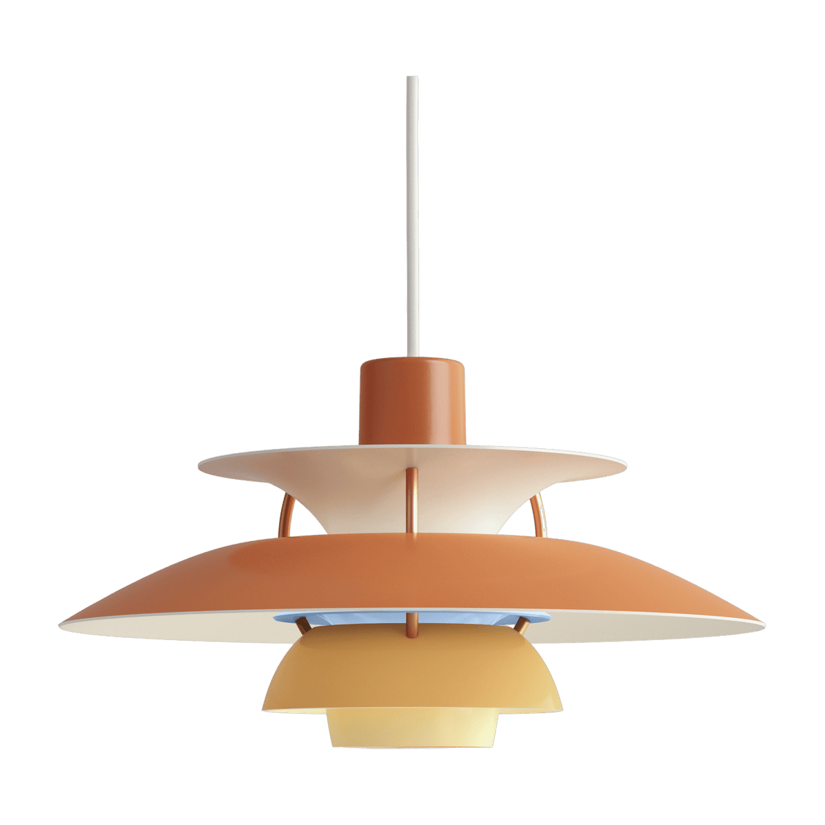 Suspension en aluminium orange PH5 Mini - Louis Poulsen - The Cool Republic