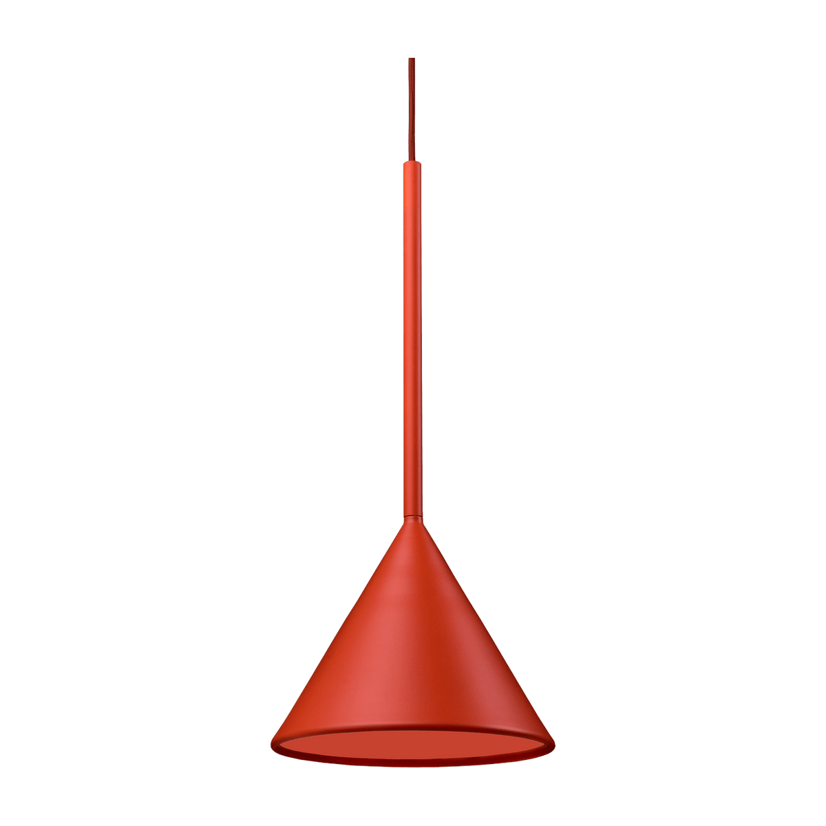Figura Cone blood orange aluminum suspension - Schneid Studio - The Cool Republic