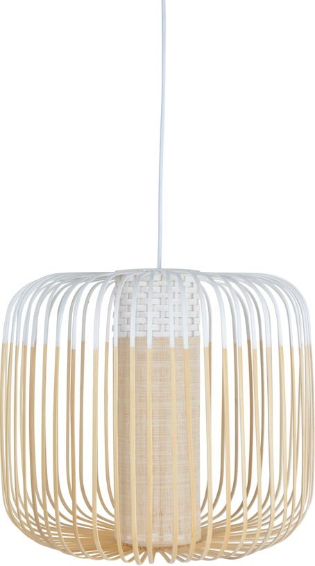 Suspension en bambou blanc 45 cm Bamboo Light - Forestier - The Cool Republic