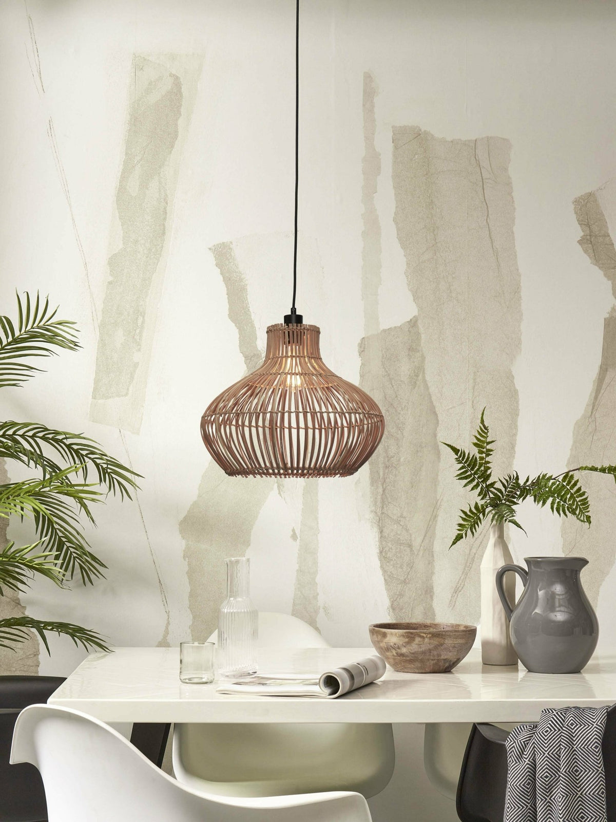 Suspension en bambou naturel 42 cm Kalahari - Good & Mojo - The Cool Republic