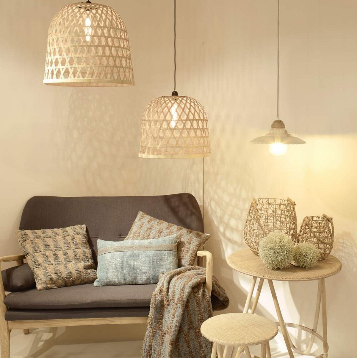 Suspension en bambou naturel M Laeso - Pomax - The Cool Republic
