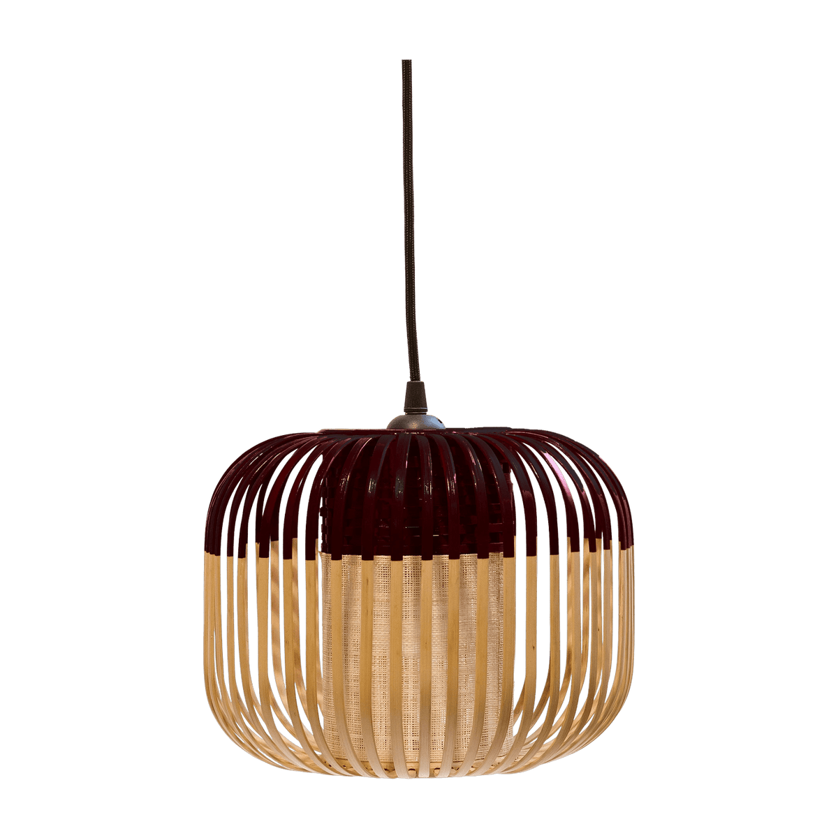 Suspension en bambou noir 27 cm Bamboo Light - Forestier - The Cool Republic