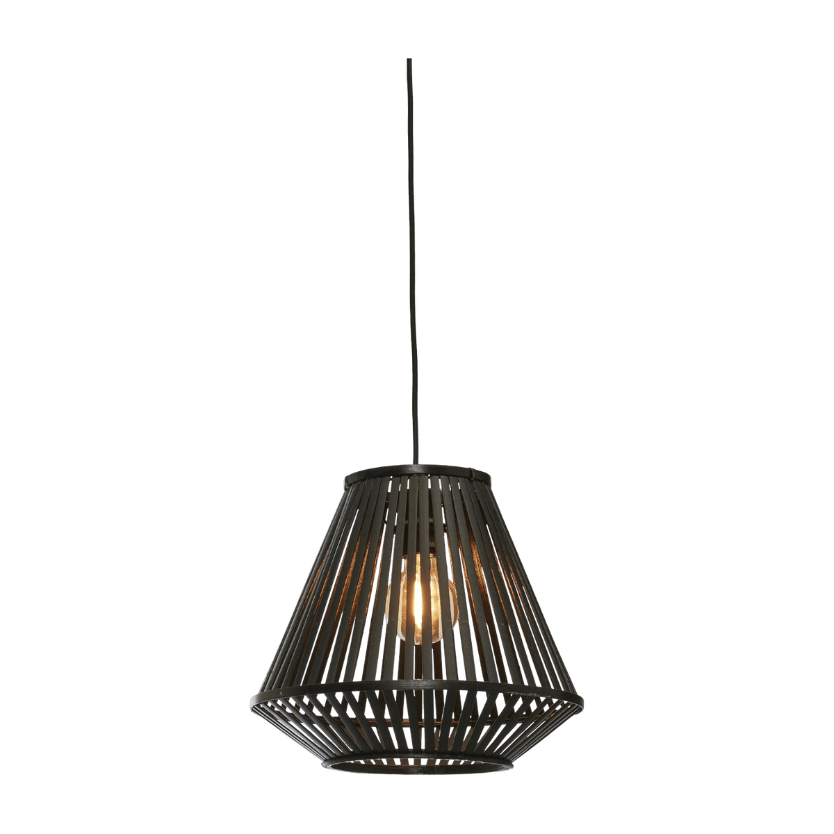 Suspension en bambou noir 30x30 cm Merapi - Good & Mojo - The Cool Republic