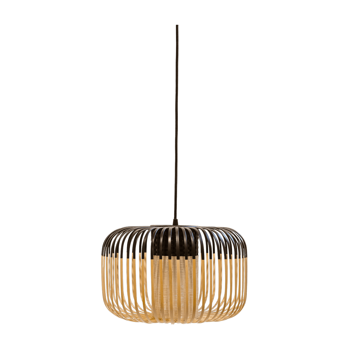 Suspension en bambou noir 35 cm Bamboo Light - Forestier - The Cool Republic