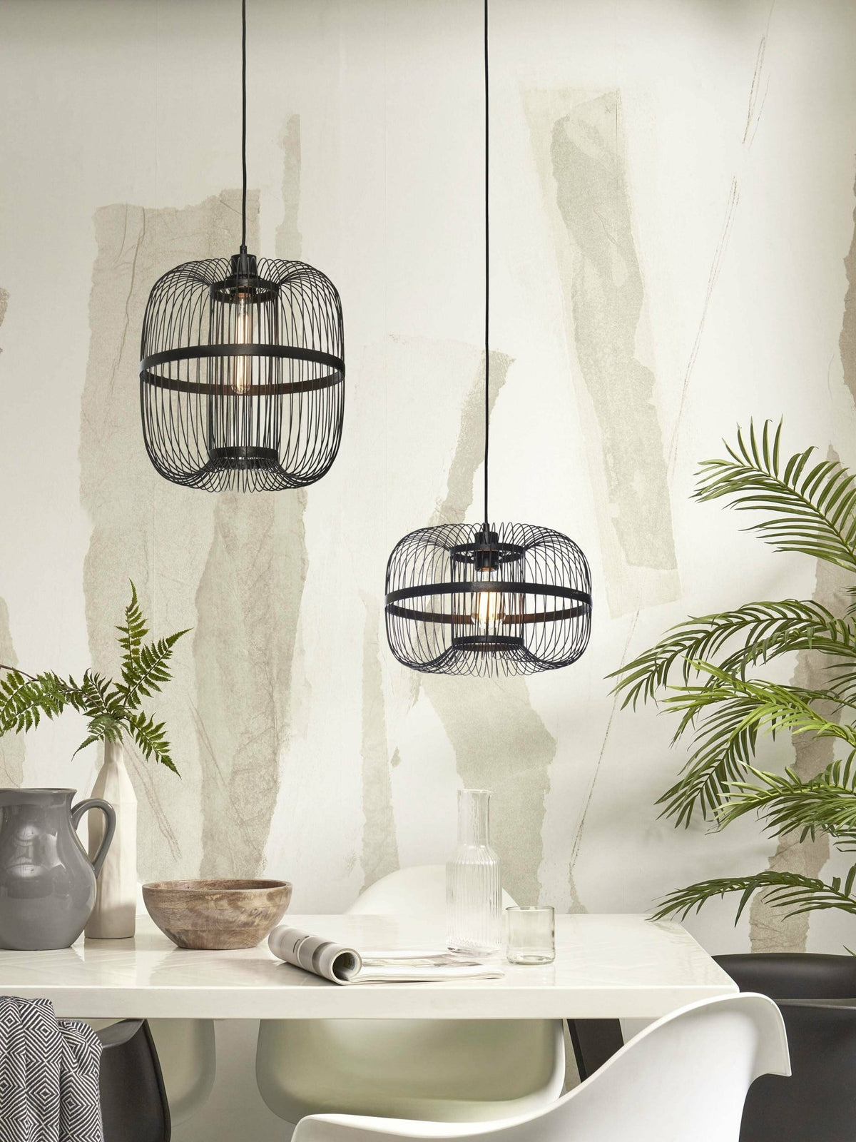 Suspension en bambou noir 38x25 cm Hokkaido - Good & Mojo - The Cool Republic