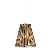 Suspension en bambou noir et naturel 40x42 cm Merapi - Good & Mojo - The Cool Republic