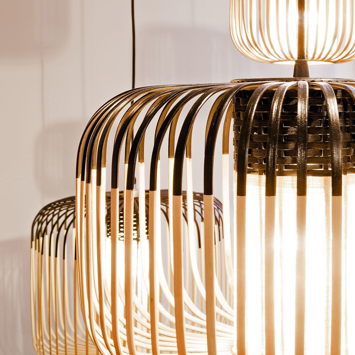 Suspension en bambou noire M Bamboo - Forestier - The Cool Republic
