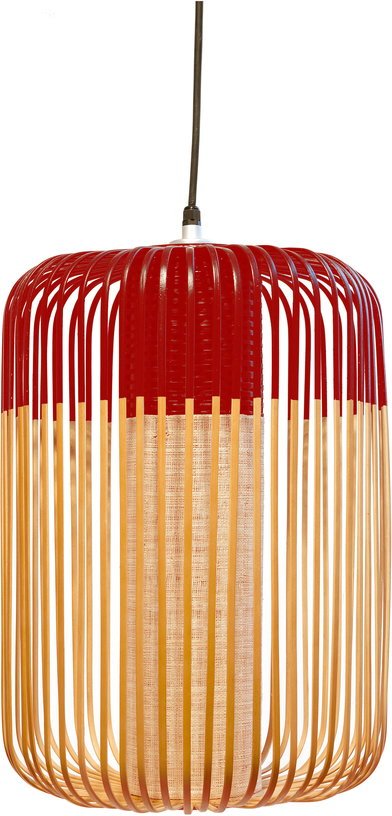 Suspension en bambou rouge L Bamboo - Forestier - The Cool Republic