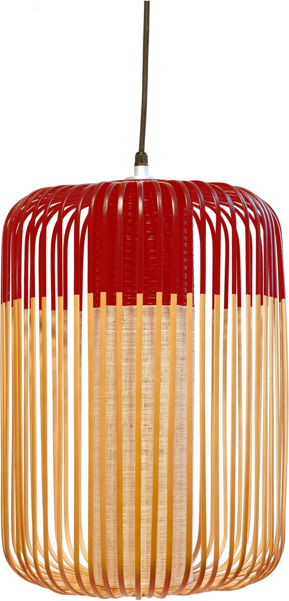 Suspension en bambou rouge L Bamboo - Forestier - The Cool Republic