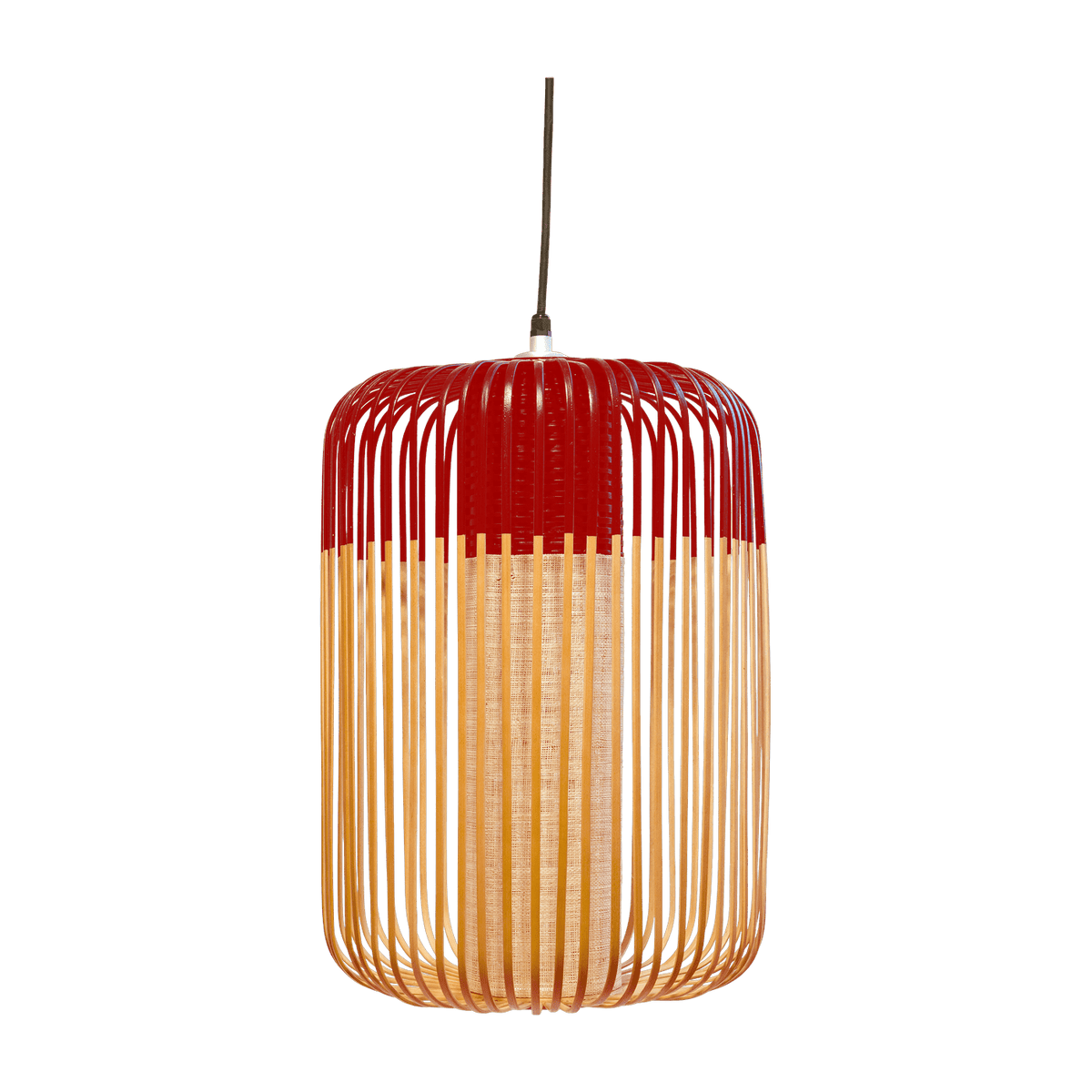 Suspension en bambou rouge L Bamboo outdoor - Forestier - The Cool Republic