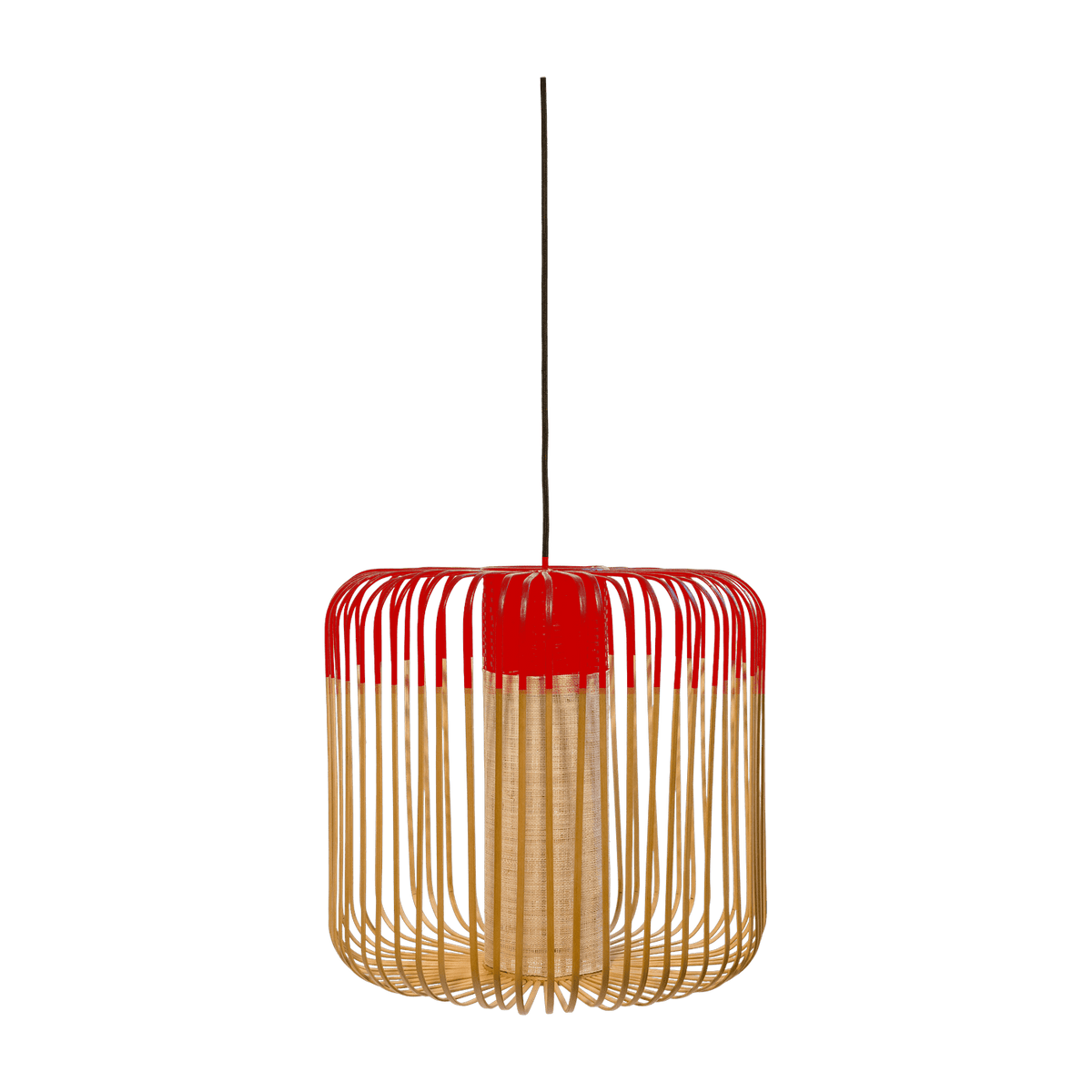 Suspension en bambou rouge M Bamboo - Forestier - The Cool Republic