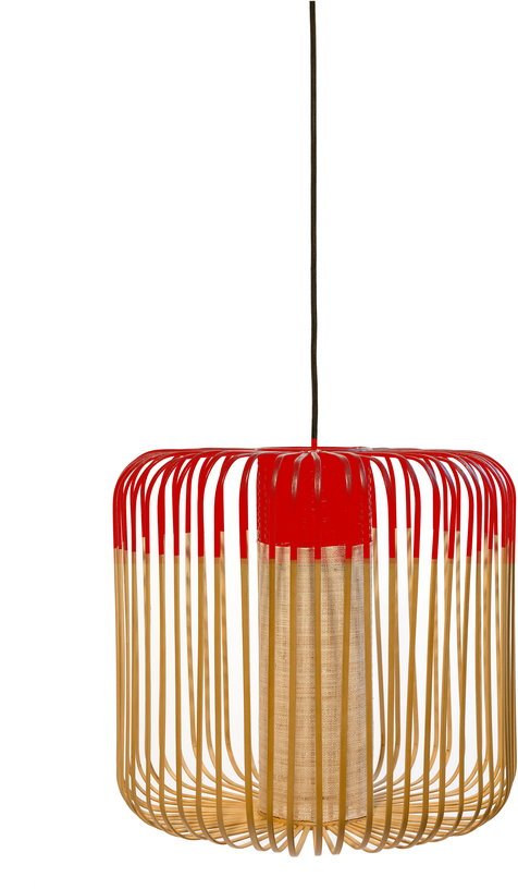 Suspension en bambou rouge M Bamboo outdoor - Forestier - The Cool Republic