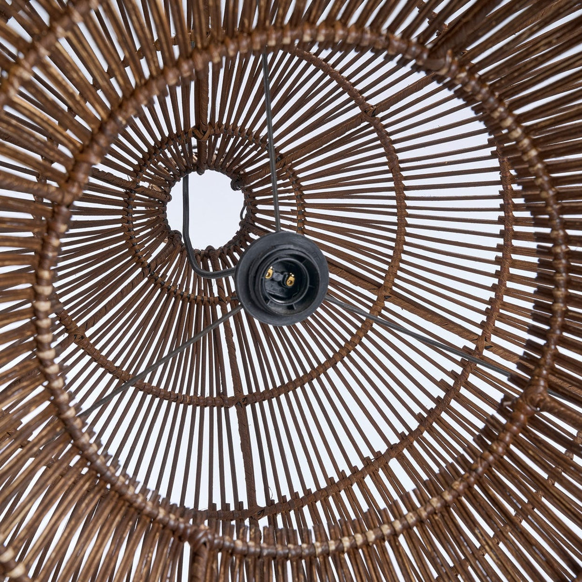 Suspension en bambou tressé marron foncé 70cm Desert Gourd - Bazar Bizar — vue 7