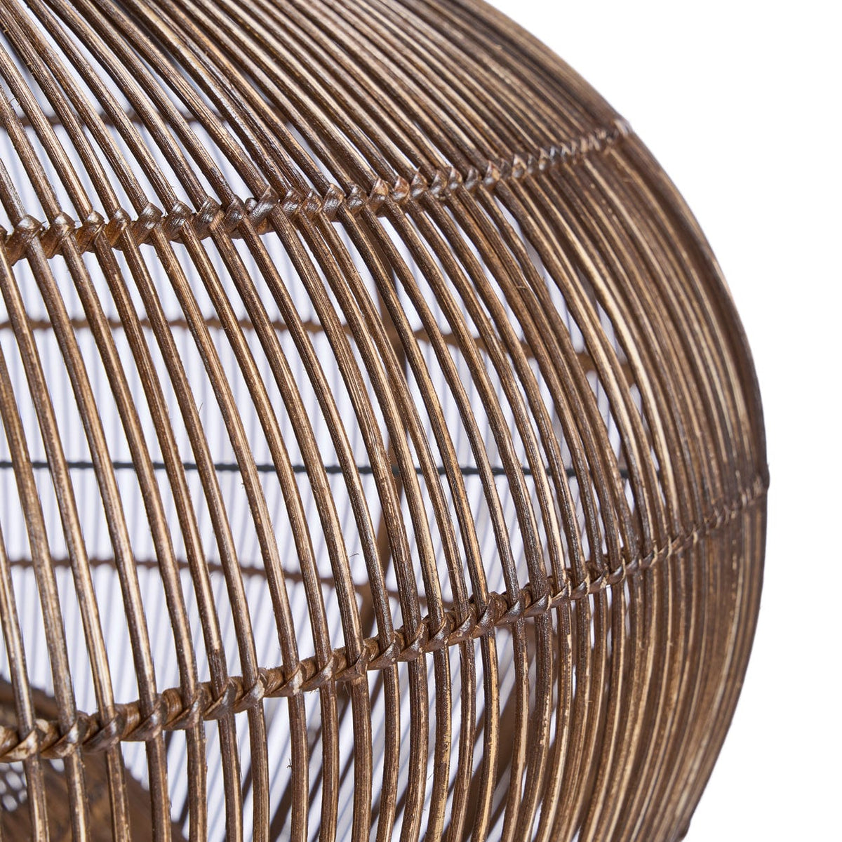 Suspension en bambou tressé marron foncé 70cm Desert Gourd - Bazar Bizar — vue 9