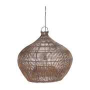 Suspension en bambou tressé marron foncé 70cm Desert Gourd - Bazar Bizar