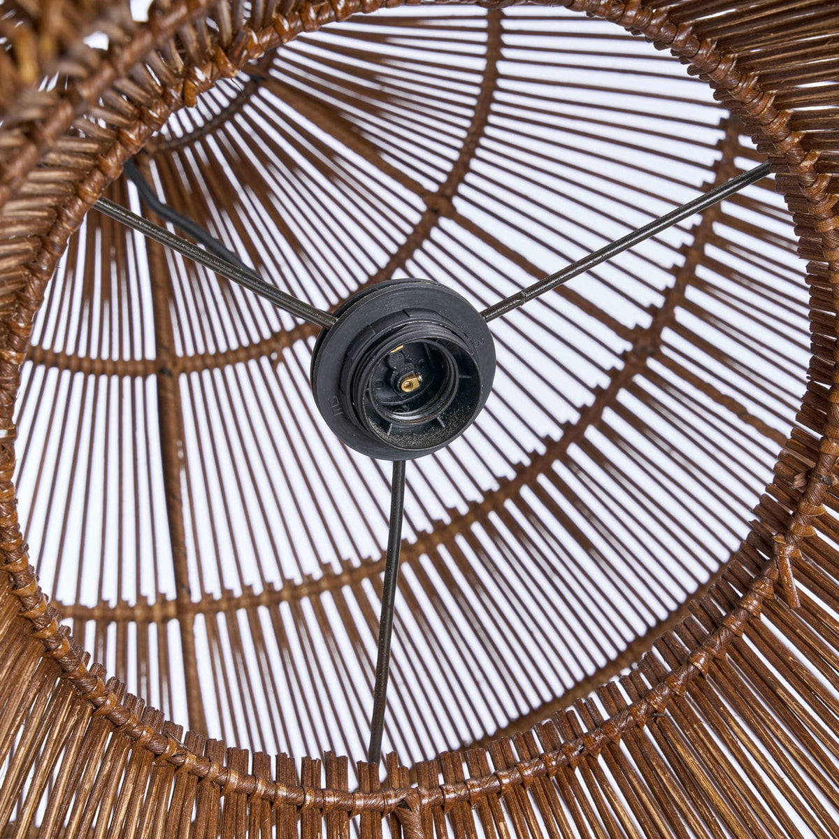 Suspension en bambou tressé marron foncé 80cm Desert Gourd - Bazar Bizar — vue 6