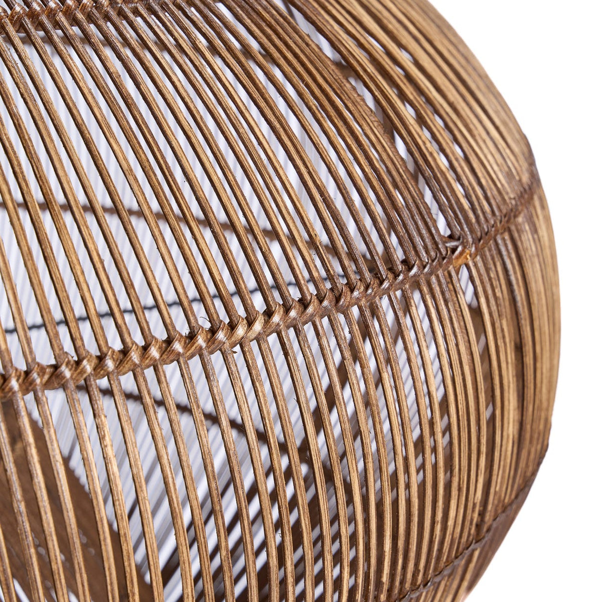 Suspension en bambou tressé marron foncé 80cm Desert Gourd - Bazar Bizar — vue 8