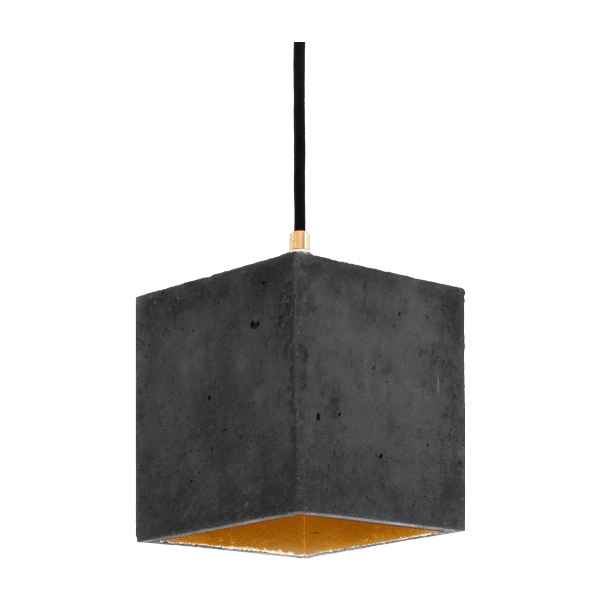 Suspension en béton noir et or B1 - Gant Lights - The Cool Republic