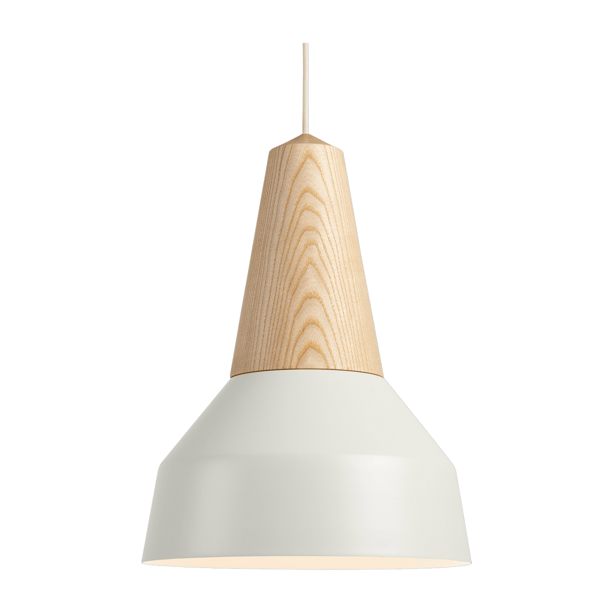 Eikon white ash wood pendant lamp Basic - Schneid Studio - The Cool Republic