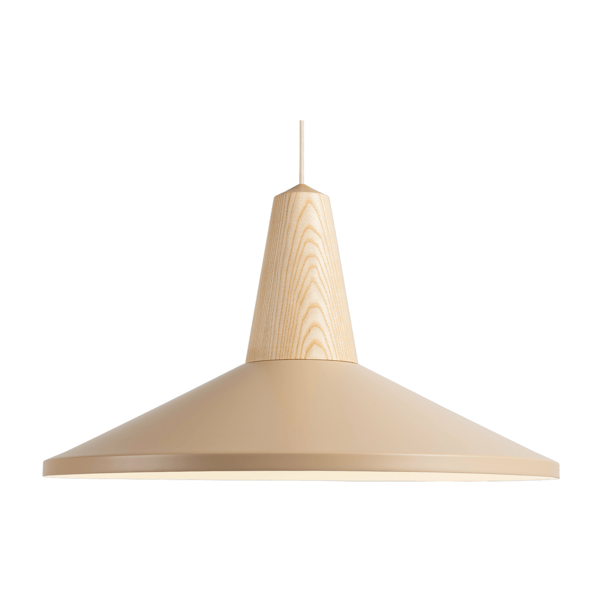 Eikon Shell Wheat Ash Wood Pendant - Schneid Studio - The Cool Republic
