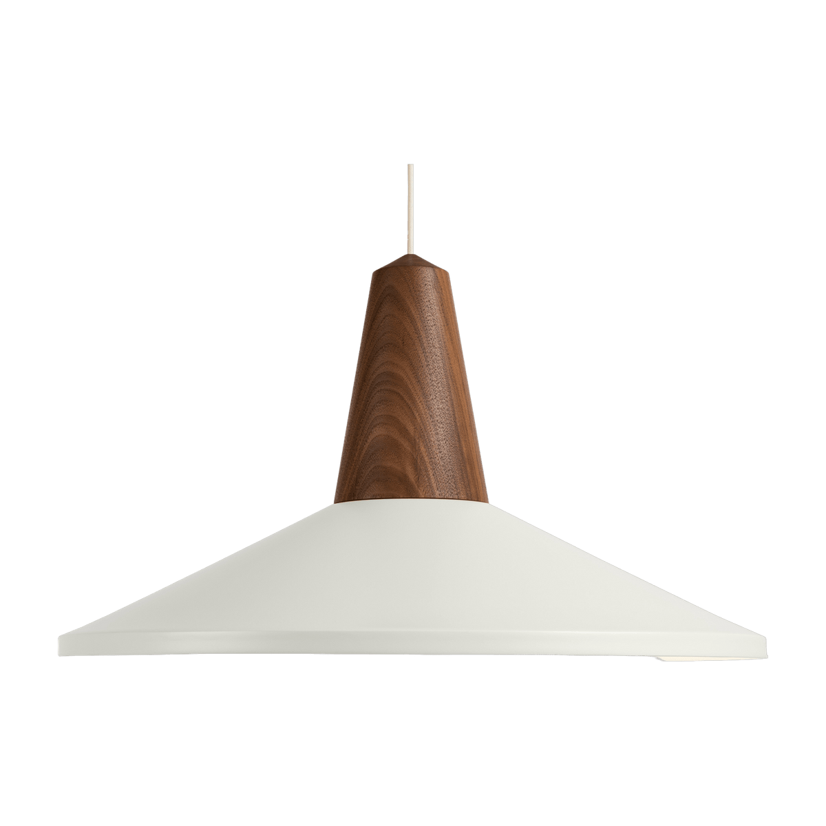 Eikon Shell white walnut wood pendant lamp - Schneid Studio - The Cool Republic