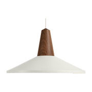 Suspension en bois de noyer blanche Eikon Shell - Schneid Studio - The Cool Republic