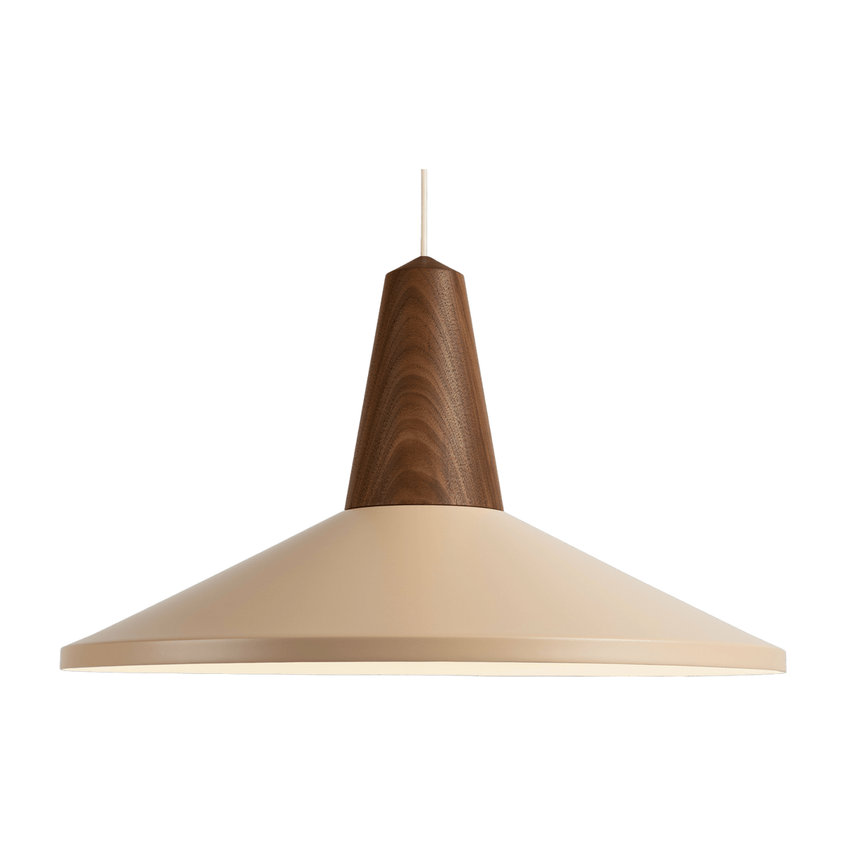 Eikon Shell wheat walnut wood pendant lamp - Schneid Studio - The Cool Republic