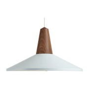 Suspension en bois de noyer bleu ciel Eikon Shell - Schneid Studio - The Cool Republic