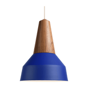 Eikon Blue Walnut Wood Pendant Basic - Schneid Studio - The Cool Republic