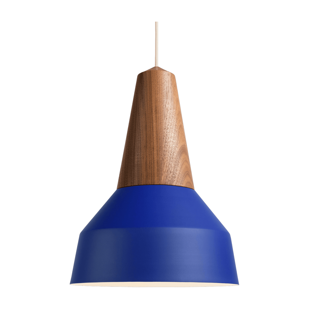 Eikon Blue Walnut Wood Pendant Basic - Schneid Studio - The Cool Republic