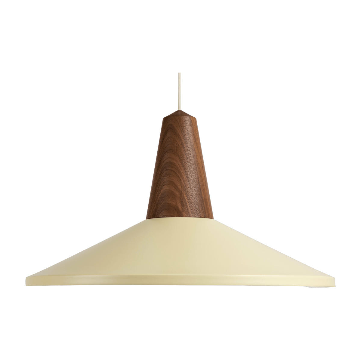 Eikon Shell Walnut Wood Hanging Lamp - Schneid Studio - The Cool Republic