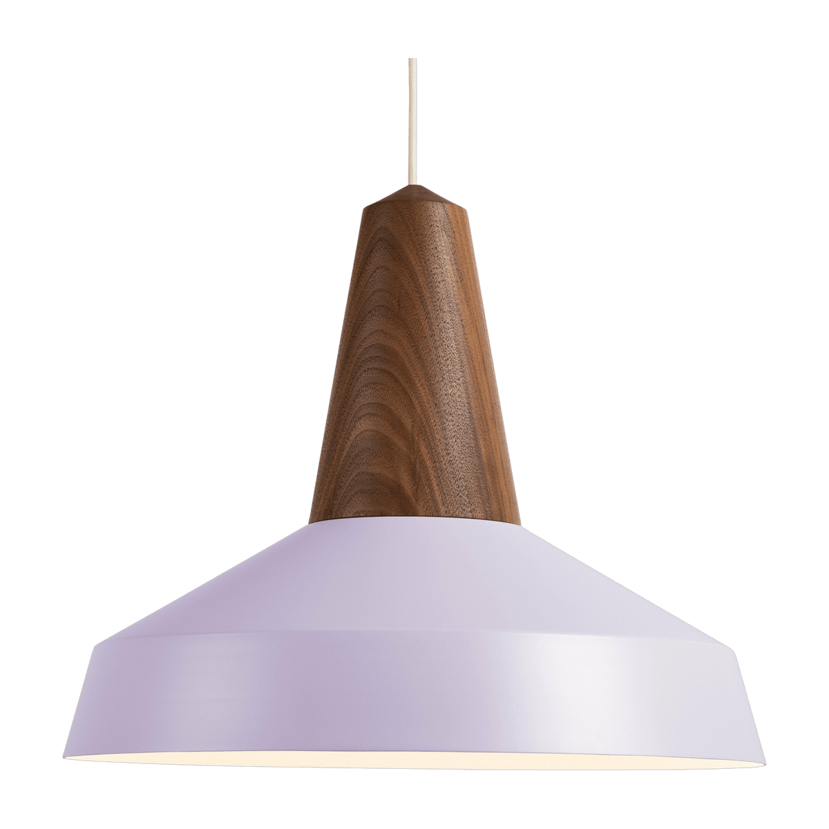 Eikon Circus lavender walnut wood pendant lamp - Schneid Studio - The Cool Republic