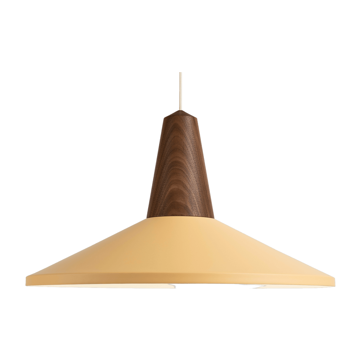 Eikon Shell peach walnut wood pendant lamp - Schneid Studio - The Cool Republic