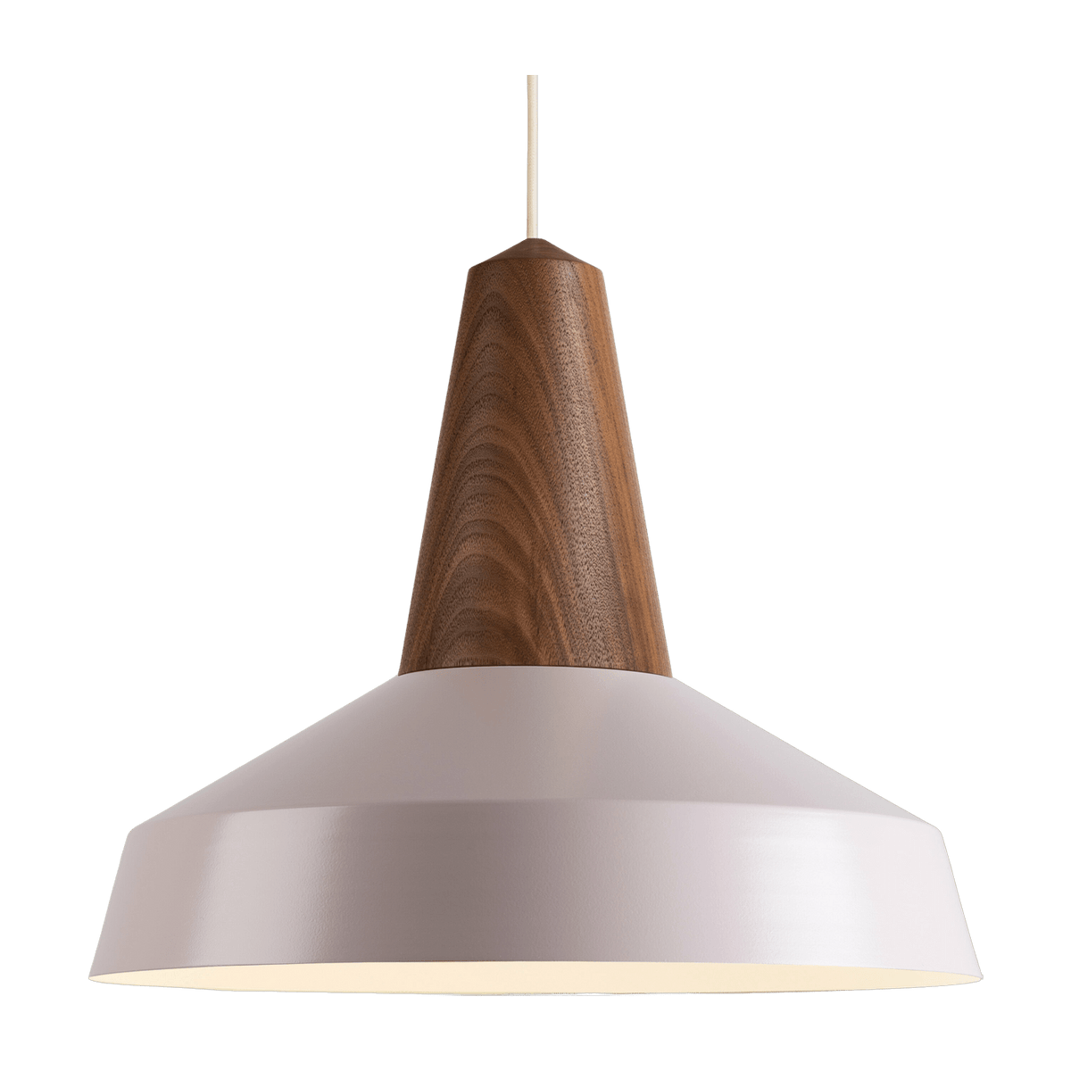 Eikon Circus light pink walnut wood pendant lamp - Schneid Studio - The Cool Republic