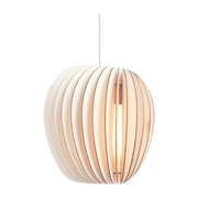 Pirum poplar wood pendant light - Series A Schneid Studio - The Cool Republic