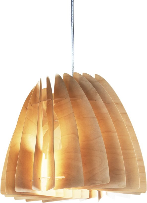 Suspension en bois naturel Etna - Woolights - The Cool Republic