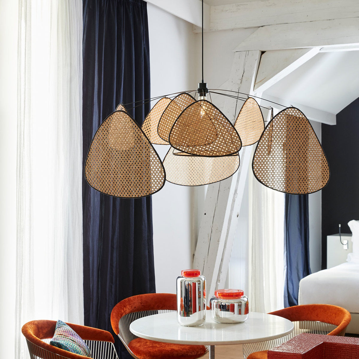 Suspension en cannage 110 cm Screen - Market set - The Cool Republic