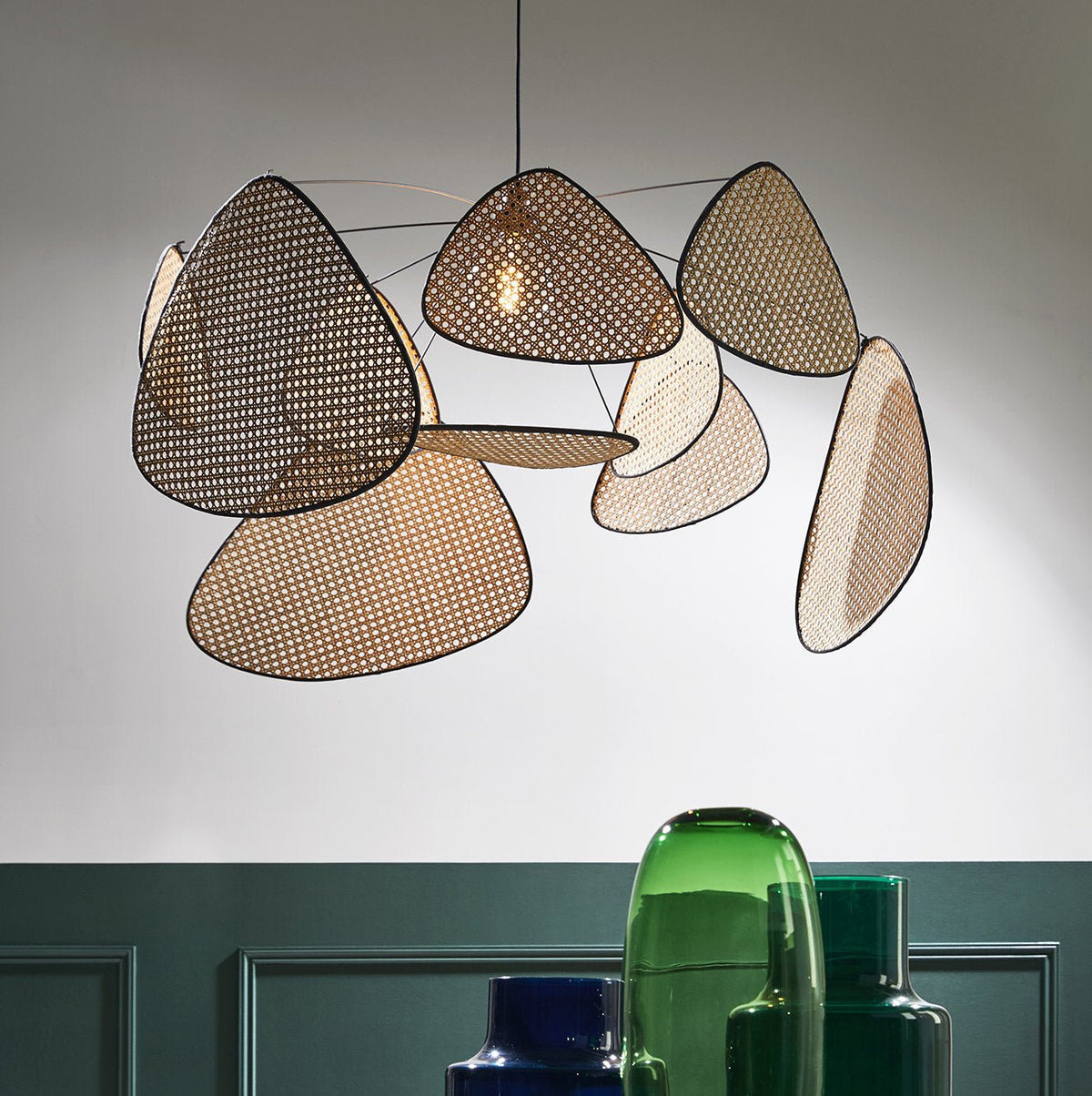Suspension en cannage 110 cm Screen - Market set - The Cool Republic