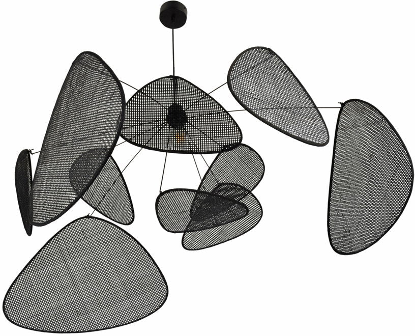 Suspension en cannage noir 110 cm Screen - Market set - The Cool Republic