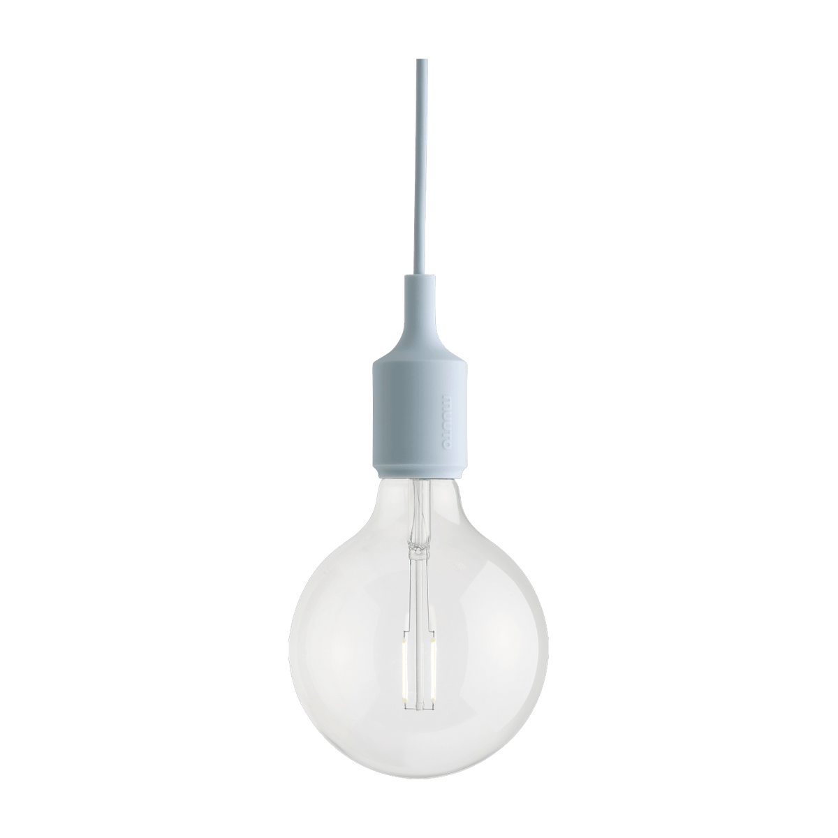 Suspension en caoutchouc bleu clair 12 x 23 cm E27 - Muuto - The Cool Republic