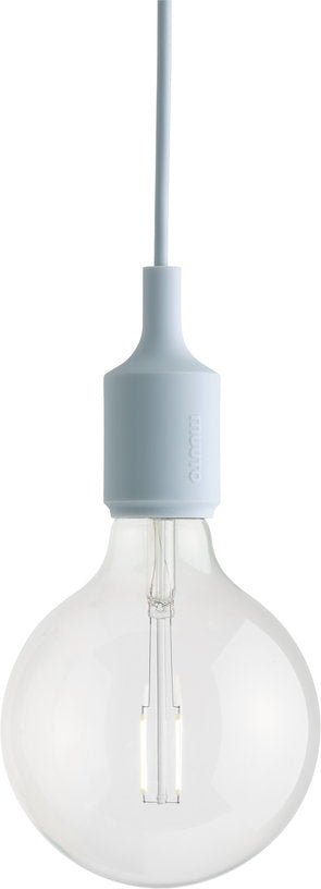 Suspension en caoutchouc bleu clair 12 x 23 cm E27 - Muuto - The Cool Republic