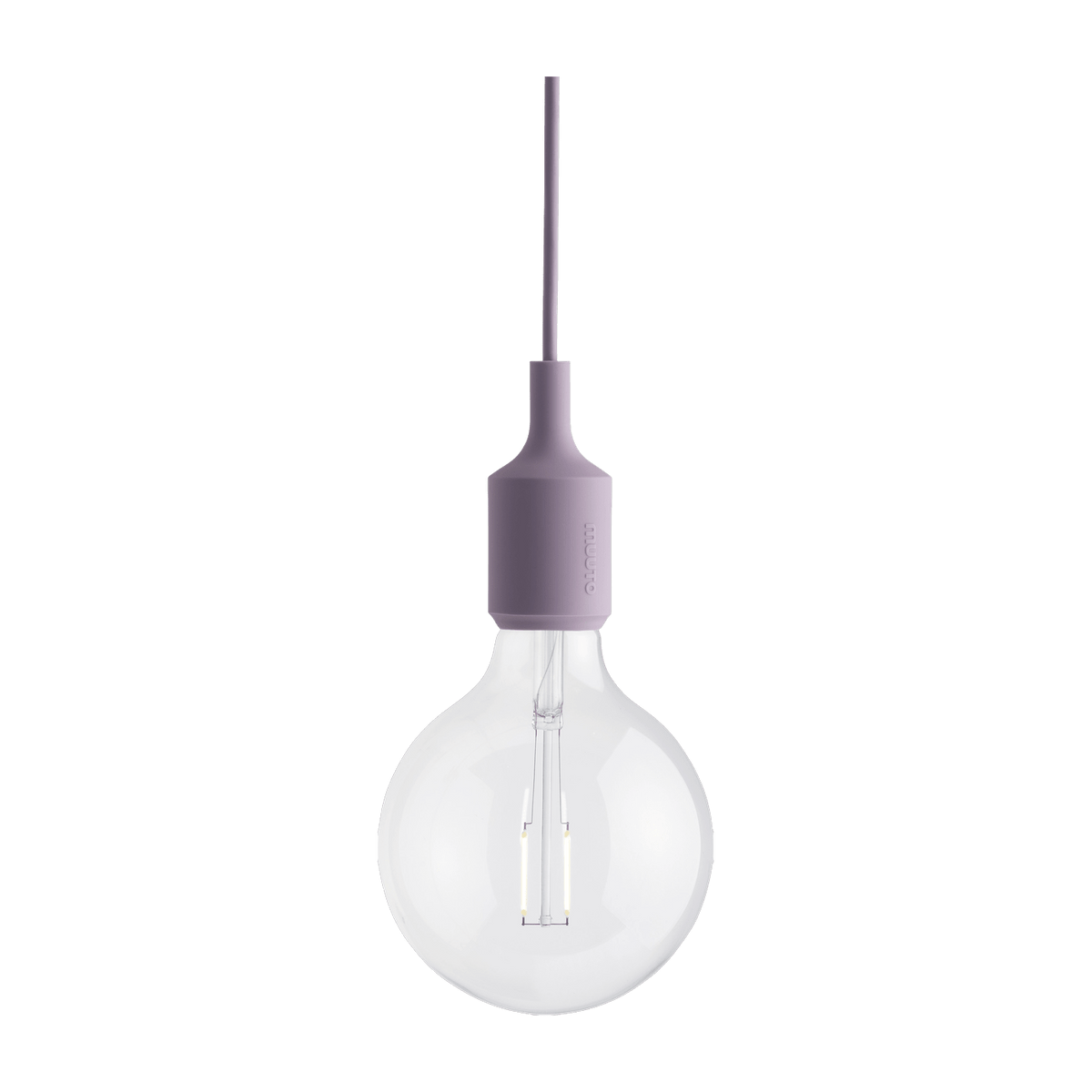 Suspension en caoutchouc lilas 12 x 23 cm E27 - Muuto - The Cool Republic