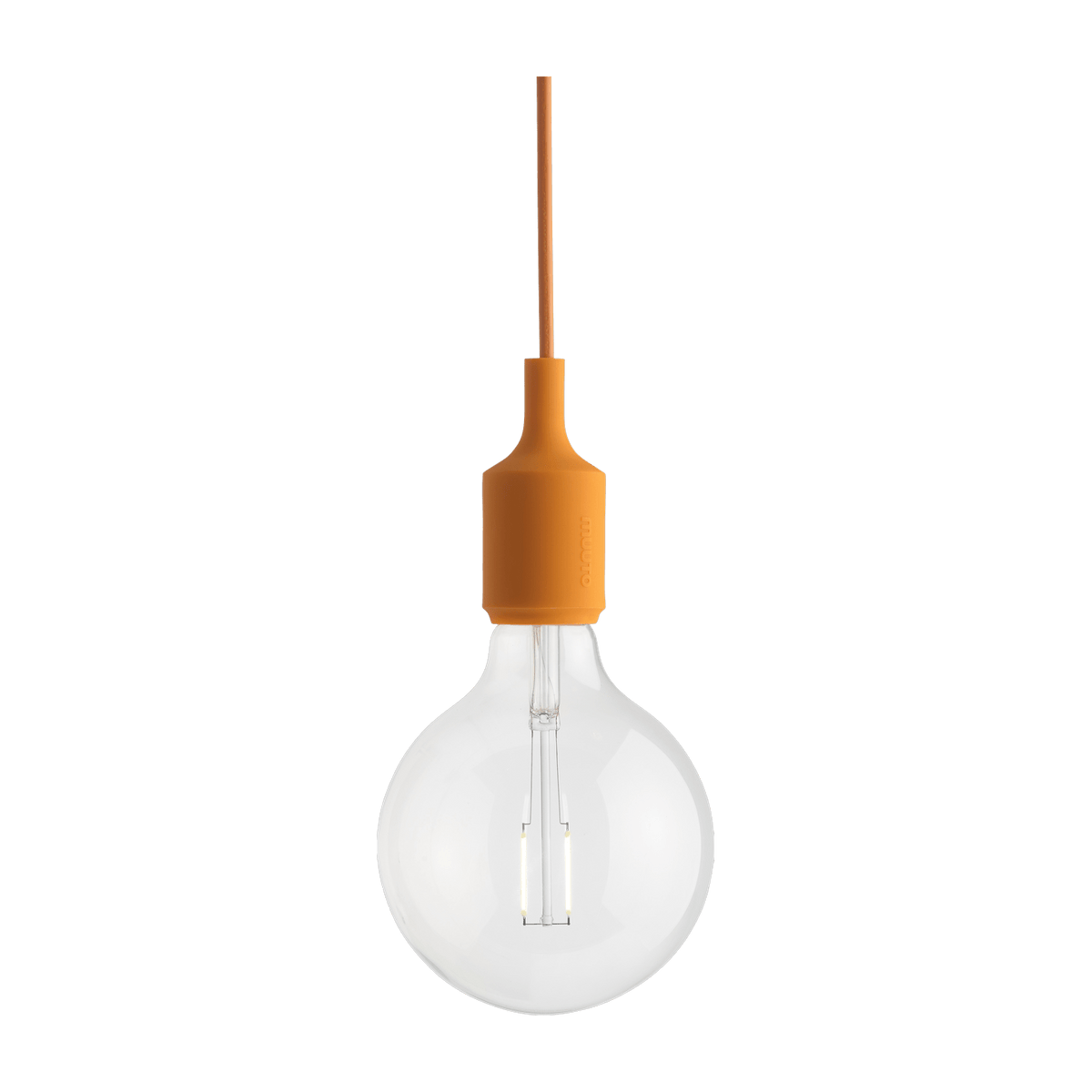 Suspension en caoutchouc orange 12 x 23 cm E27 - Muuto - The Cool Republic