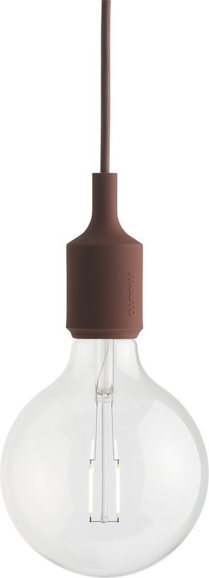 Suspension en caoutchouc rouge 12 x 23 cm E27 - Muuto - The Cool Republic