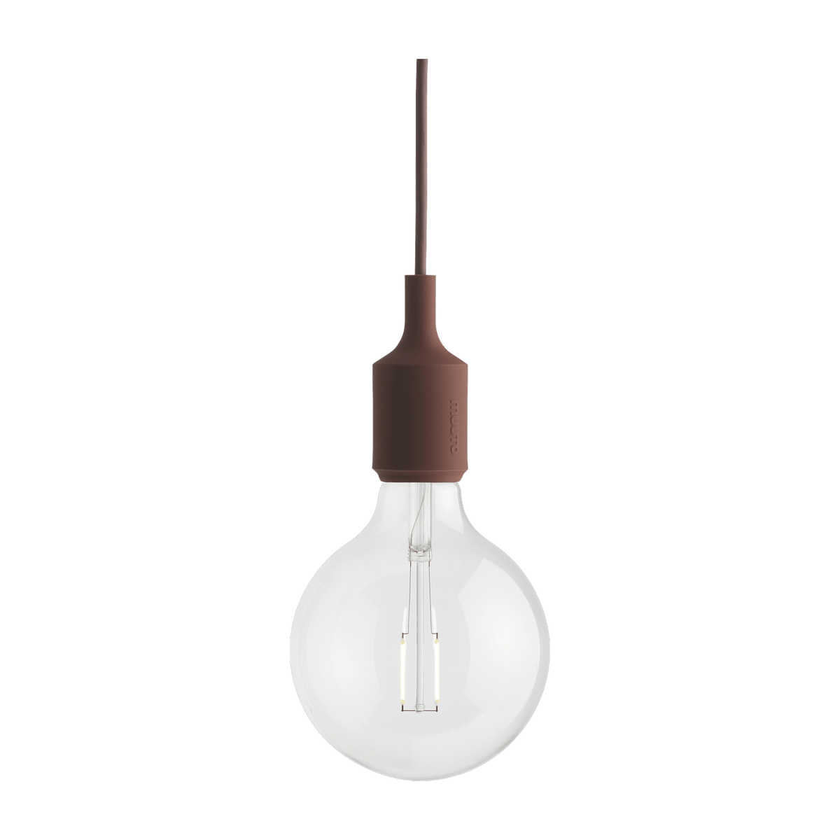 Suspension en caoutchouc rouge 12 x 23 cm E27 - Muuto - The Cool Republic